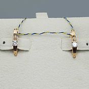 Украшения handmade. Livemaster - original item Gold diamond earrings 0,266 ct. Handmade.
