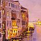 Oil painting on canvas. Golden Lights of Venice. Italy. Pictures. Painting gallery of Metsenatova Val. My Livemaster. Фото №4