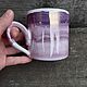 Cup Purple with mother of pearl. Mugs and cups. Ceramist_mamontov. My Livemaster. Фото №4