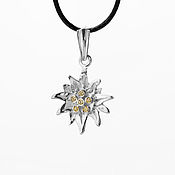 Украшения handmade. Livemaster - original item Edelweiss pendant. Handmade.