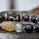 Wealth bracelet made of black agate, Himalayan quartz, JI, Bead bracelet, Pereslavl-Zalesskij,  Фото №1