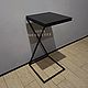 Заказать Кофейный столик лофт X black. SLIVA wood deco. Ярмарка Мастеров. . Столы Фото №3
