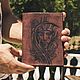 Cover / organizer made of leather with pyrography ' Pharaoh', Notebooks, Volzhsky,  Фото №1
