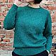 Tweed Malachite Sweater. Sweaters. Оксана Акимова Вязание на заказ. Online shopping on My Livemaster.  Фото №2