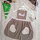 Подарок девочке, именной фартук и колпак повара, костюм повара детский, Комплекты одежды для малышей, Новосибирск,  Фото №1