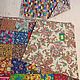 "Хохловичок" в русском стиле. Лоскутная накидка/коврик. Пледы. TEPY4 quilt ❀ТЁПЫЧ❀. Ярмарка Мастеров.  Фото №5