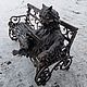 Заказать СКУЛЬПТУРА "КОТ БЕГЕМОТ". СТУДИЯ КОВАНЫХ ИЗДЕЛИЙ МАКСИМУС!. Ярмарка Мастеров. . Фигуры садовые Фото №3