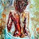 Painting Girl in Nude style on canvas 60h70 cm oil palette knife. Pictures. Yulia Berseneva ColoredCatsArt. Online shopping on My Livemaster.  Фото №2