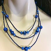 Украшения handmade. Livemaster - original item Necklace with blue spinel and kyanite. Handmade.