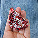 Brooch red garnet polymer clay. Brooches. Studio Flower Jewelry (studioflowernn). Online shopping on My Livemaster.  Фото №2