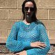 Свитер Сетка из хлопка и микропайеток. Свитеры. alesy_knit. Ярмарка Мастеров.  Фото №5