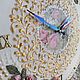 Classic Rose Garden Clock. Watch. Dekupaj from Elen Kor. My Livemaster. Фото №4
