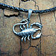 Scorpion pendant silver, bronze with gilt, gold. Pendants. Urbanstyle. Online shopping on My Livemaster.  Фото №2
