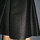 Skirt wide yoke with pleats (wool-cotton). Skirts. NicoLeTTe. My Livemaster. Фото №6