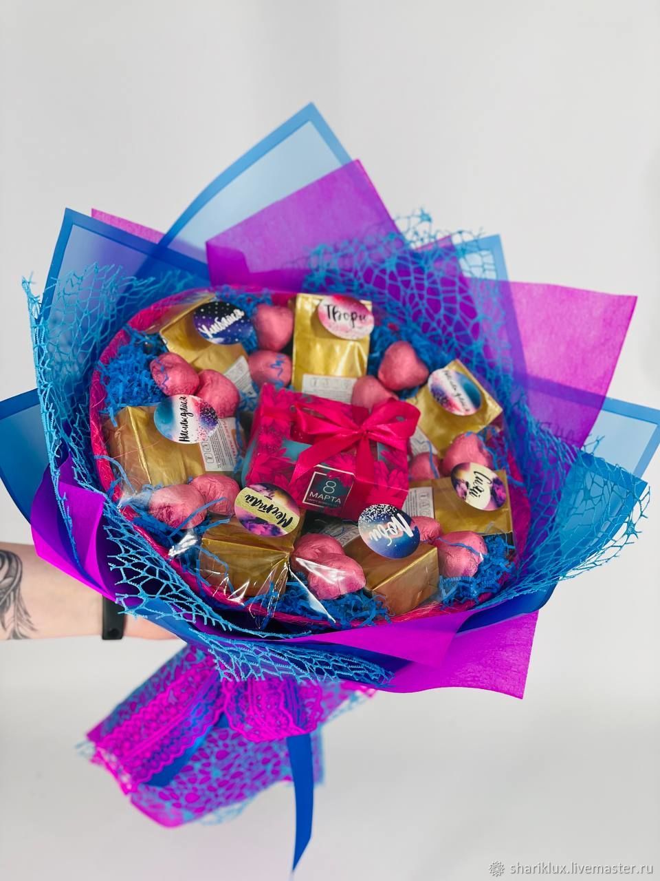 Чайный букет на 8 марта купить в интернет-магазине Ярмарка Мастеров по ...