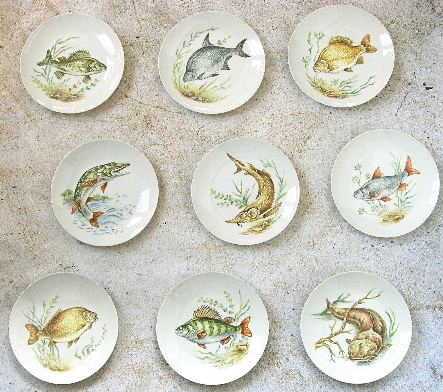 Тарелки декоративные Речная рыба в интернет-магазине на Ярмарке ...