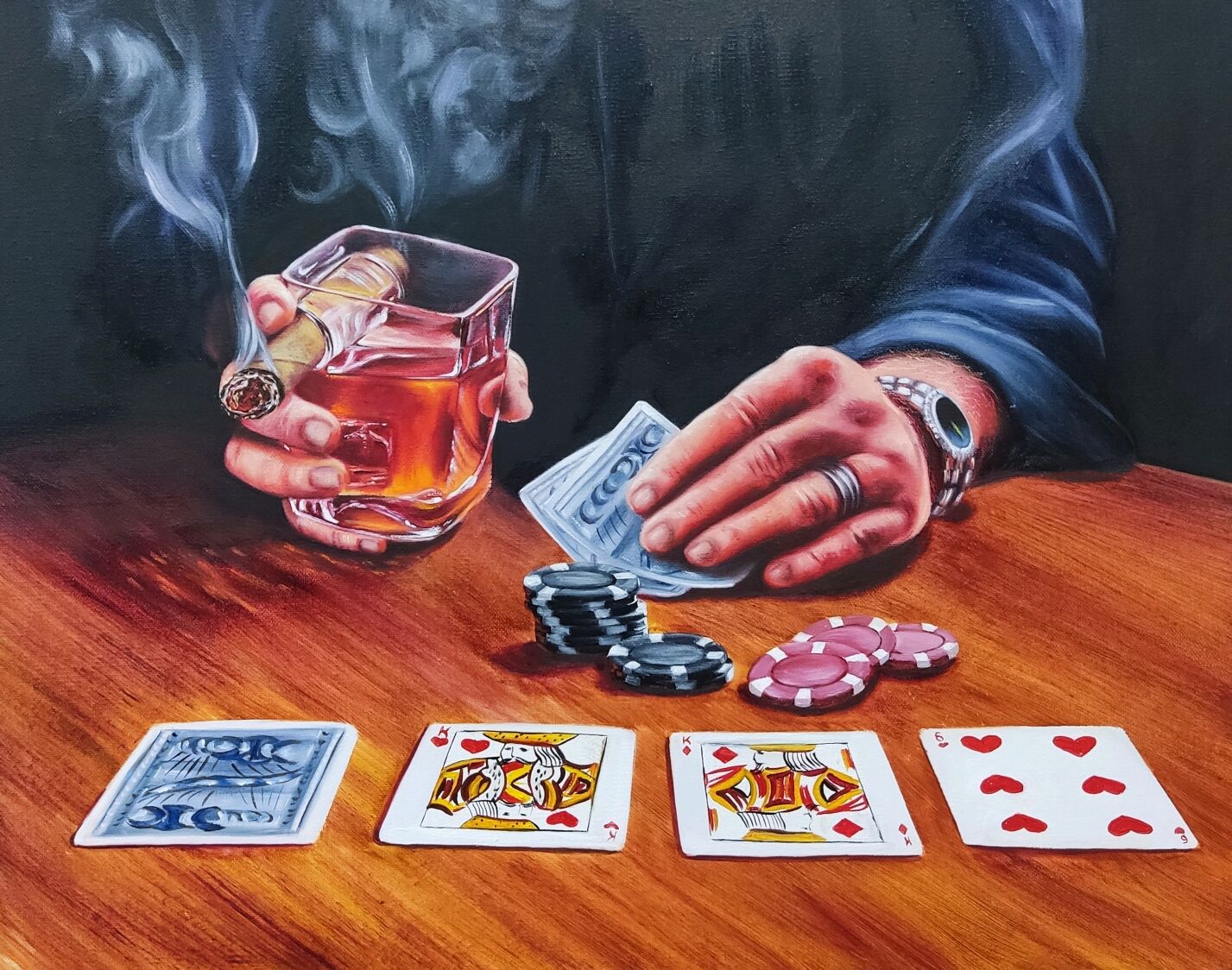 картина покер