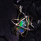 Orbit pendant with Opal in gold. Pendants. MJ. Online shopping on My Livemaster.  Фото №2