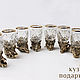 Order Stacks of shifters 'Lesnaya Bratva', crystal. Best-gifs valentin. Livemaster. . Shot Glasses Фото №3