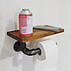 Order The toilet paper holder with a shelf in the style of loft, steampunk. dekor-tseh. Livemaster. . Holders Фото №3