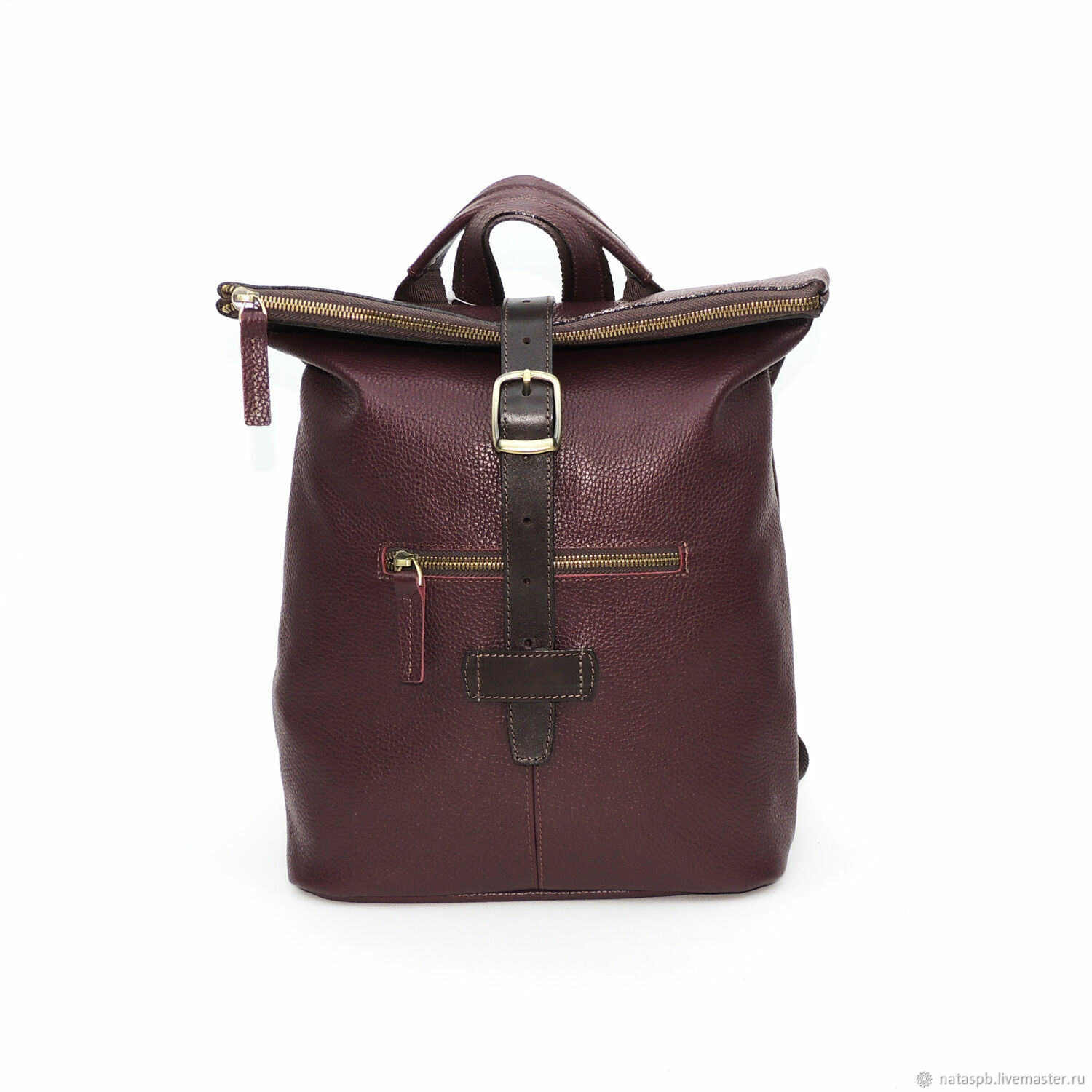 Рюкзаки: Сумка-рюкзак кожаная женская бордовая Юнона в интернет ...