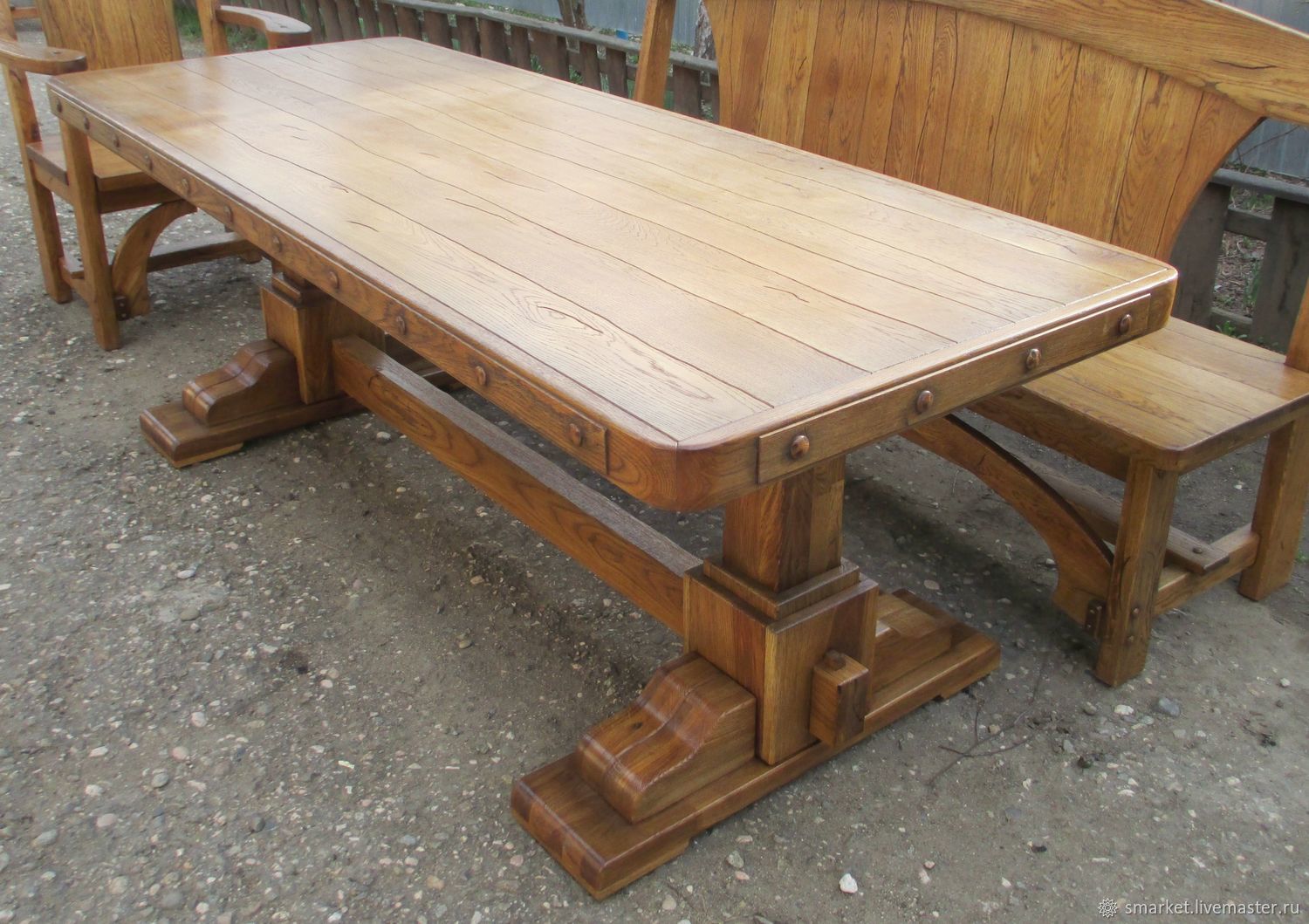 стол деревянный обеденный для дачи своими руками