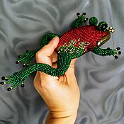 Сумки и аксессуары handmade. Livemaster - original item Frog made of beads - a small knitted handbag, a coin holder made of beads,. Handmade.