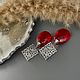  Капля вина. Серьги классические. Tori Jewelery. Ярмарка Мастеров.  Фото №6