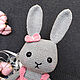 Toy Bunny Knitted bunny Girl bunny Mia. Stuffed Toys. Вязаные игрушки - Ольга (knitlandiya). Ярмарка Мастеров.  Фото №4