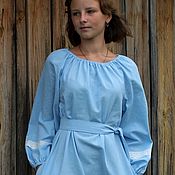 Одежда handmade. Livemaster - original item Linen dress in folk style