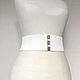 belts-bands of shades of white from pure white to dark white, h-different. Belt. elastic belt. My Livemaster. Фото №5