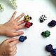Ladybug Finger Toy Elastic Band Toy Rainbow Toy. Play sets. Irina Shiryaeva. Интернет-магазин Ярмарка Мастеров.  Фото №2
