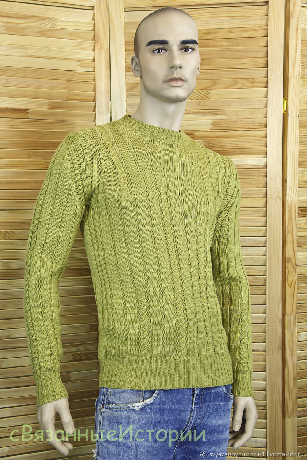 Свитер мужской из 100% шерсти в интернет-магазине Ярмарка Мастеров по ...