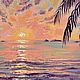  Oil painting Landscape 'Evening at the sea', Pictures, Moscow,  Фото №1