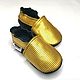 Golden Baby Shoes, Leather Baby Shoes, Kids Slippers, Footwear for childrens, Kharkiv,  Фото №1