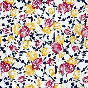 Винтаж ручной работы. Ярмарка Мастеров - ручная работа Отрез ситца СССР. Handmade.