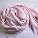 Pink wool scarf from Dior fabric. Shawls1. Platkoffcom. My Livemaster. Фото №4