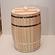 Wooden barrel of 200 litres water. Barrel decorative. Art.17021. Cooperage. SiberianBirchBark (lukoshko70). Online shopping on My Livemaster.  Фото №2