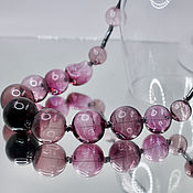 Украшения handmade. Livemaster - original item Amethyst necklace made of blown beads .Lampwork. Handmade.