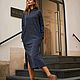 Jersey dress ' blue-Gray melange'. Dresses. Alexandra Maiskaya. Online shopping on My Livemaster.  Фото №2
