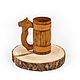 Wood mug with carved handle 'lion' 0,5 l. Beer mug. Mugs and cups. SiberianBirchBark (lukoshko70). My Livemaster. Фото №6