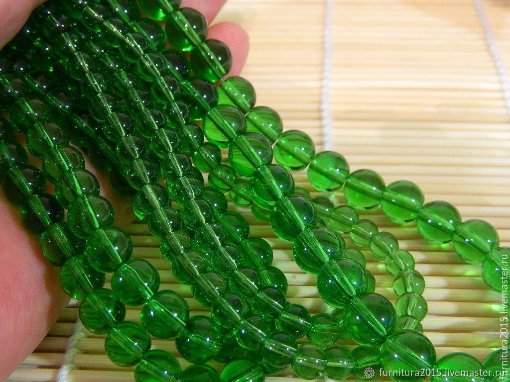 Quartz green 3 sizes. pcs, Beads1, Saratov,  Фото №1