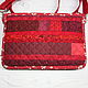Small Patchwork Handbag For Phone, For Walking, Russian Red. Crossbody bag. Svetlana (patchwork) patchwork. My Livemaster. Фото №5