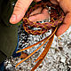 Order Braided cord for wallet or keys. Elk Island Craft. Livemaster. . Key chain Фото №3