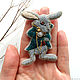 'Rabbit ' brooch. Brooches. marina-tatarina. Online shopping on My Livemaster.  Фото №2