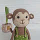 Toy monkey Ricky. Stuffed Toys. Вязаные игрушки - Ольга (knitlandiya). My Livemaster. Фото №4