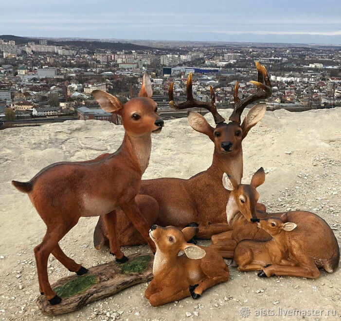 Семья оленей фото