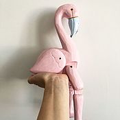 Для дома и интерьера handmade. Livemaster - original item Wooden Flamingo Toy. Handmade.