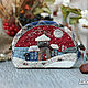 Japanese patchwork. Wallet 'First day of winter', Wallets, St. Petersburg,  Фото №1