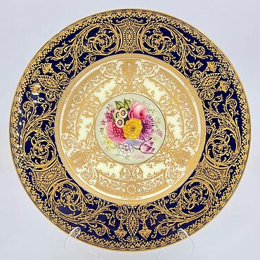Винтаж ручной работы. Ярмарка Мастеров - ручная работа Винтаж: Тарелка, "Royal Worcester", Англия, 1917 год.. Handmade.